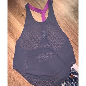 Free People Tops - Free People Movement Tank Charcoal / Purple Free People Tops - Free People Movement Tank Charcoal / Purple